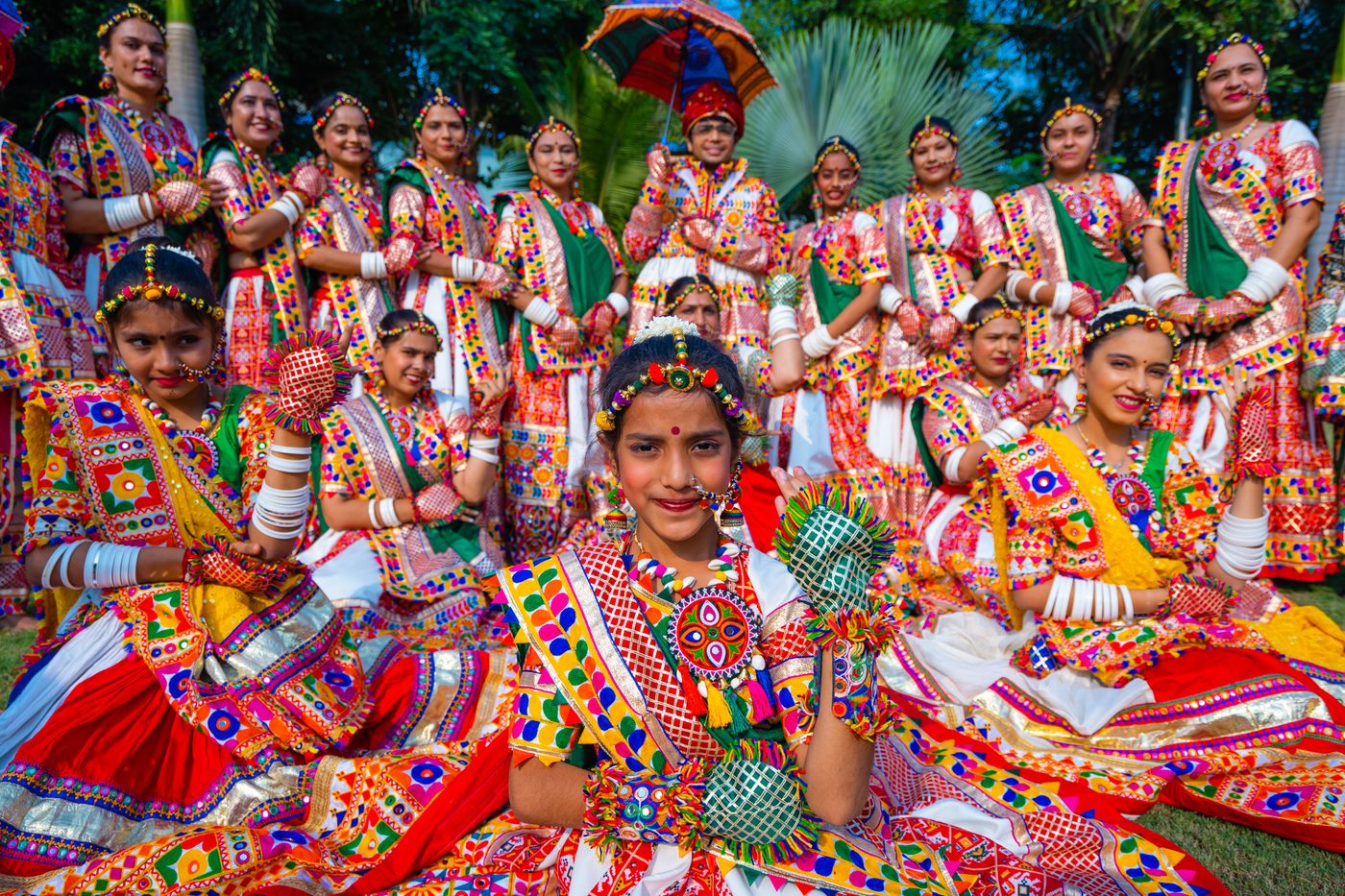 A neighbourhood garba